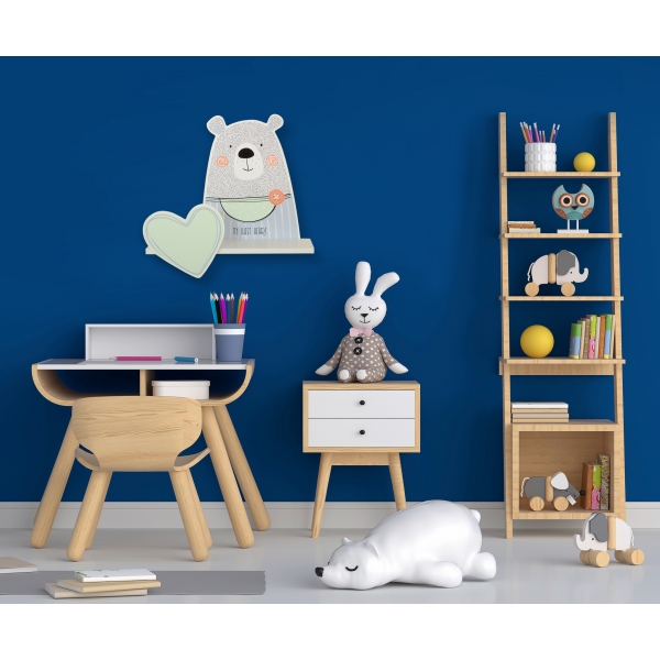 Wandregal für das Kinderzimmer - Teddybär- Boy