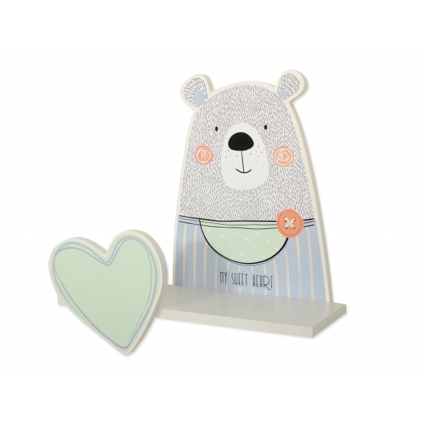 Wandregal für das Kinderzimmer - Teddybär- Boy