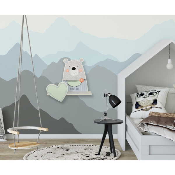 Wandregal für das Kinderzimmer - Teddybär- Boy