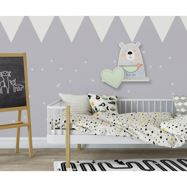 Wandregal für das Kinderzimmer - Teddybär- Boy