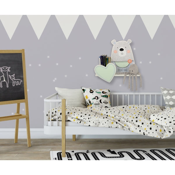 Wandregal für das Kinderzimmer - Teddybär- Boy