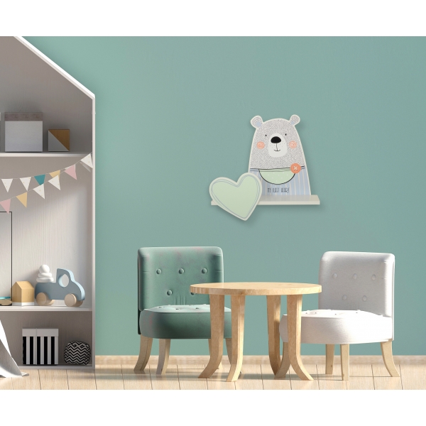 Wandregal für das Kinderzimmer - Teddybär- Boy