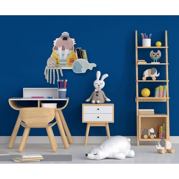 Wandregal für das Kinderzimmer - Walross