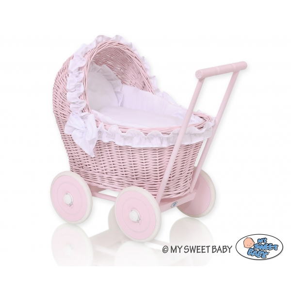 Weide Rosa Puppenwagen Bettwäsche Weiß nr 81702-516