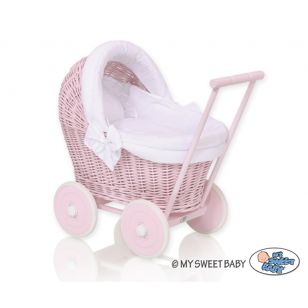 Weide Rosa Puppenwagen Bettwäsche Weiß nr 81703-516
