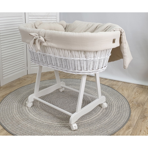 Weide Weide Stubenwagen Beige Ausstattung ohne Himmel