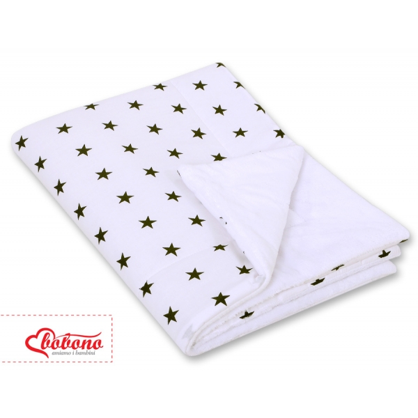 Wendedecke doppelseitig minky - Schwarze Sternchen