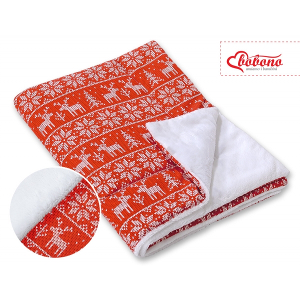 Wendedecke doppelseitig minky - Weihnachtsmuster (Limited Edition)