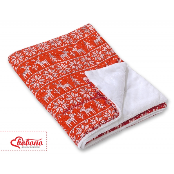 Wendedecke doppelseitig minky - Weihnachtsmuster (Limited Edition)