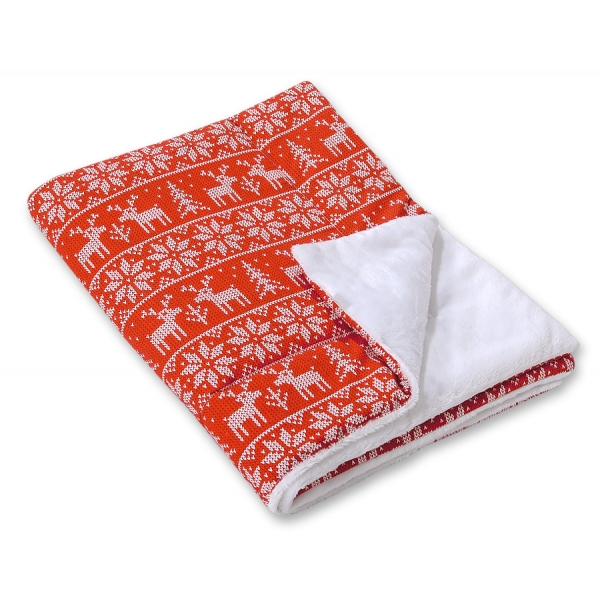 Wendedecke doppelseitig minky - Weihnachtsmuster (Limited Edition)