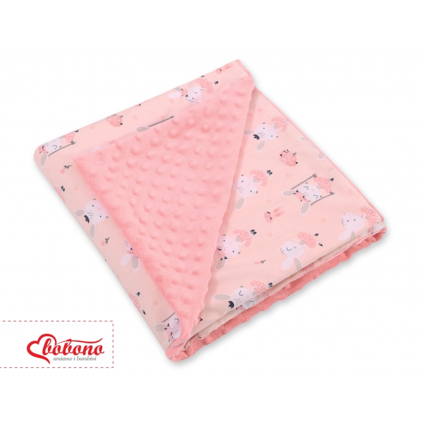 Wendedecke für Kindersitz - Einschlagdecke Ballerinen rosa-puderrosa