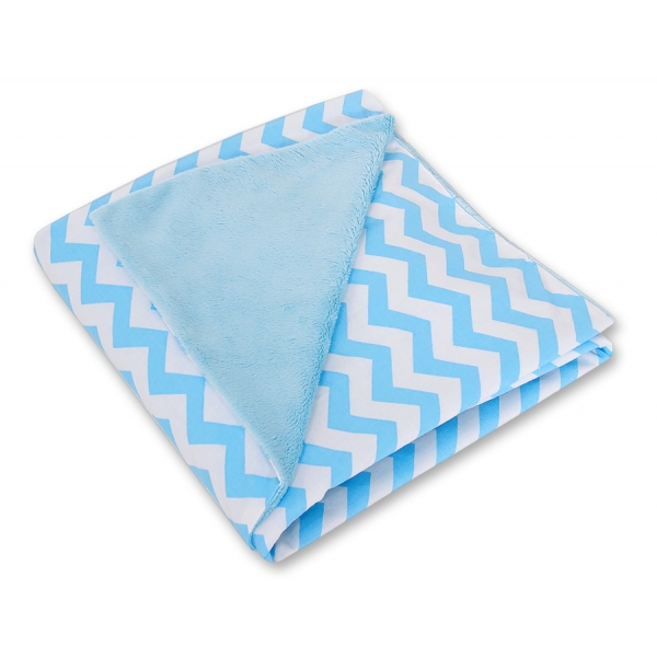 Wendedecke für Kindersitz - Chevron blau