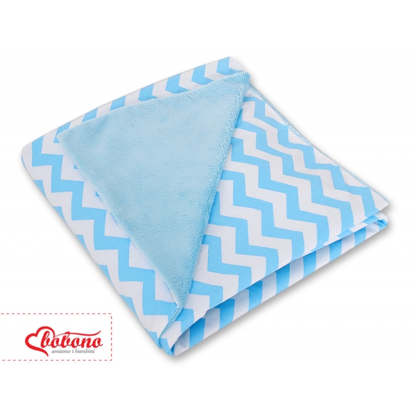 Wendedecke für Kindersitz - Chevron blau