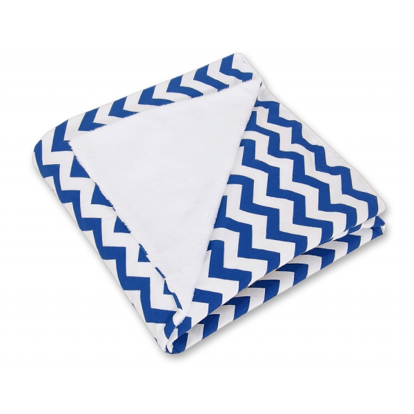 Einschlagdecke für Kindersitz - Chevron duneklblau