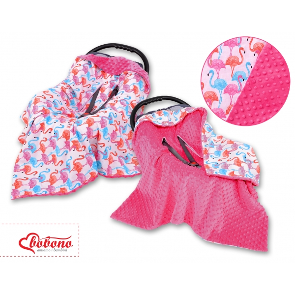 Wendedecke für Kindersitz - flamingo