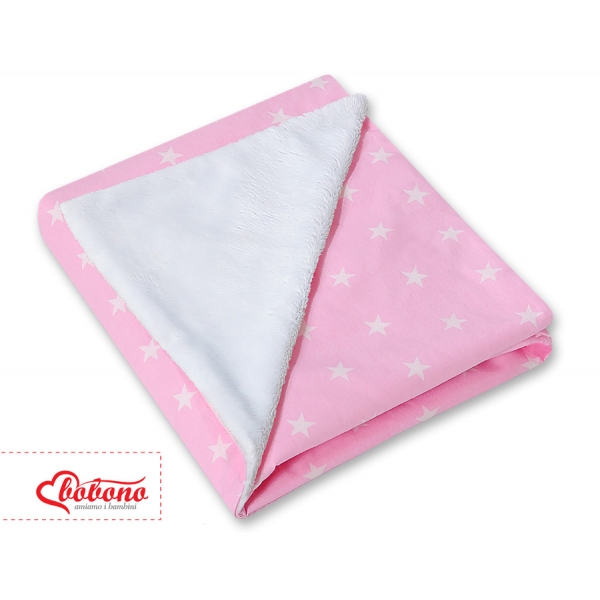 Einschlagdecke für Kindersitz - Sternchen rosa