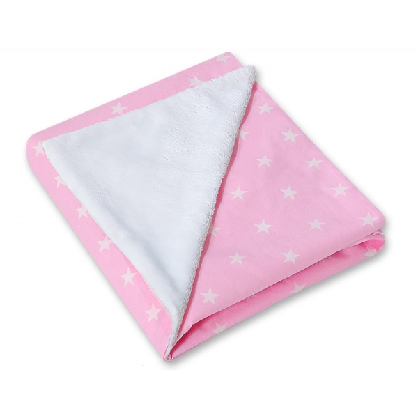 Einschlagdecke für Kindersitz - Sternchen rosa