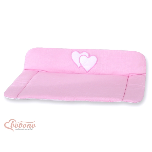 Wickelauflage rosa - Herzen