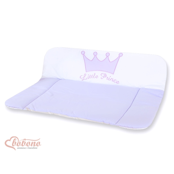 Wickelauflage auf Wickeltisch - Little Prince/Princess lila