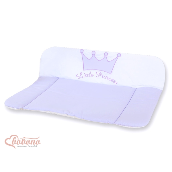 Wickelauflage auf Wickeltisch - Little Prince/Princess lila