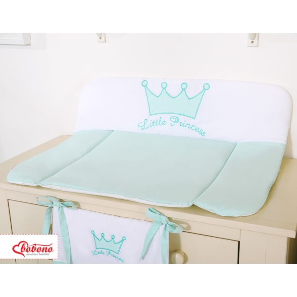 Wickelauflage auf Wickeltisch - Little Prince/Princess minze