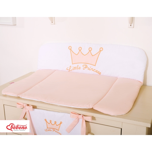 Wickelauflage auf Wickeltisch - Little Prince/Princess puderrosa