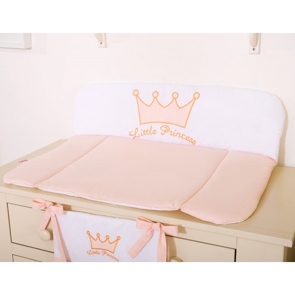 Wickelauflage auf Wickeltisch - Little Prince/Princess puderrosa