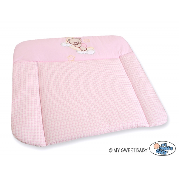 Wickelauflage auf Wickeltisch rosa - Gute Nacht