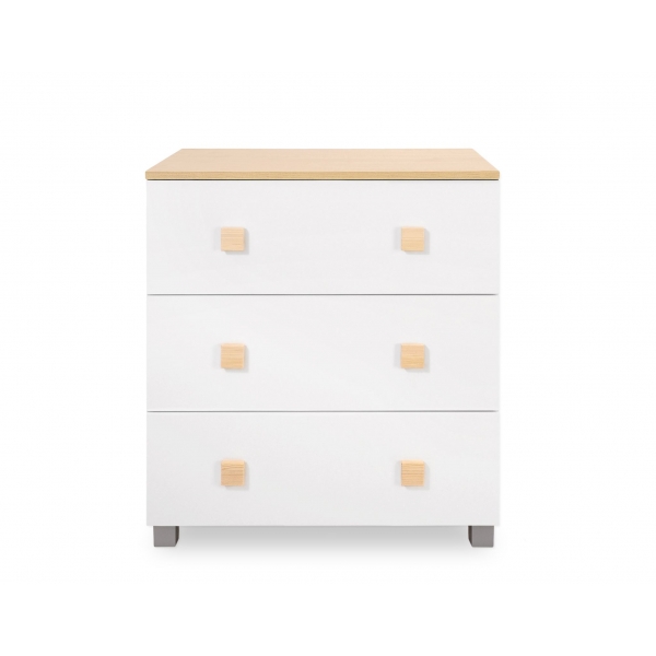 Wickelkommode  Leonardo Weiß und Naturholz 6030-07