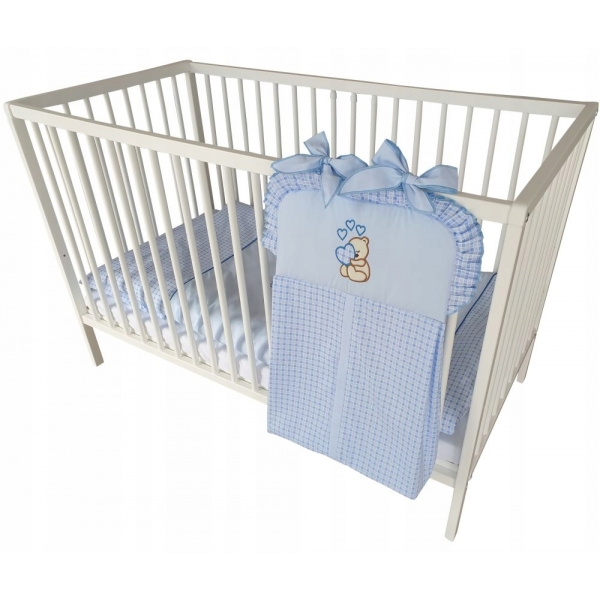 Windelntasche für Gitterbett Blau