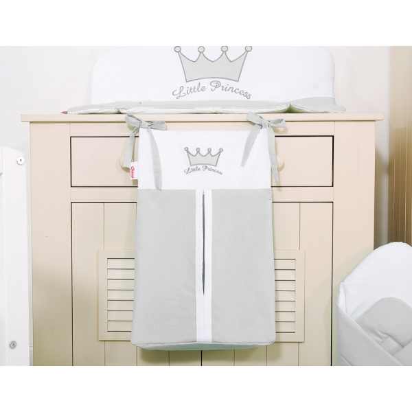 Windelntasche - Little Prince/Princess grau