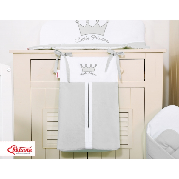 Windelntasche - Little Prince/Princess grau
