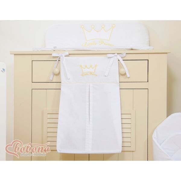 Windelntasche - Little Prince/Princess weiß