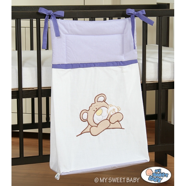 Windelntasche - Teddy Bär Barnaba lila