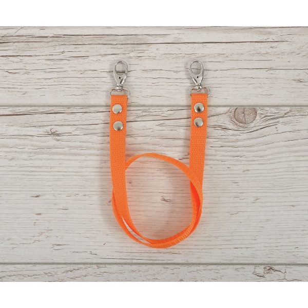 Zügel für Halfter für Steckenpferd - orange