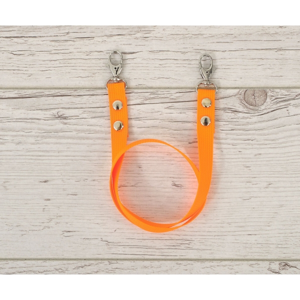 Zügel für Hobby Horse aus Gurtband neon orange