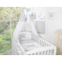 Himmel für Babybett Chiffon - Little Prince/Princess grau